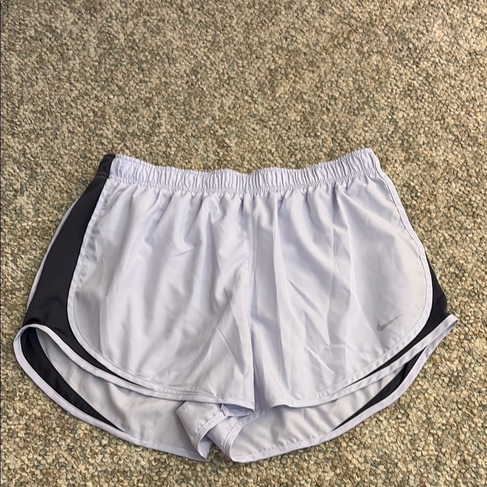 Womens Nike light indigo and dark purple Athletic Shorts